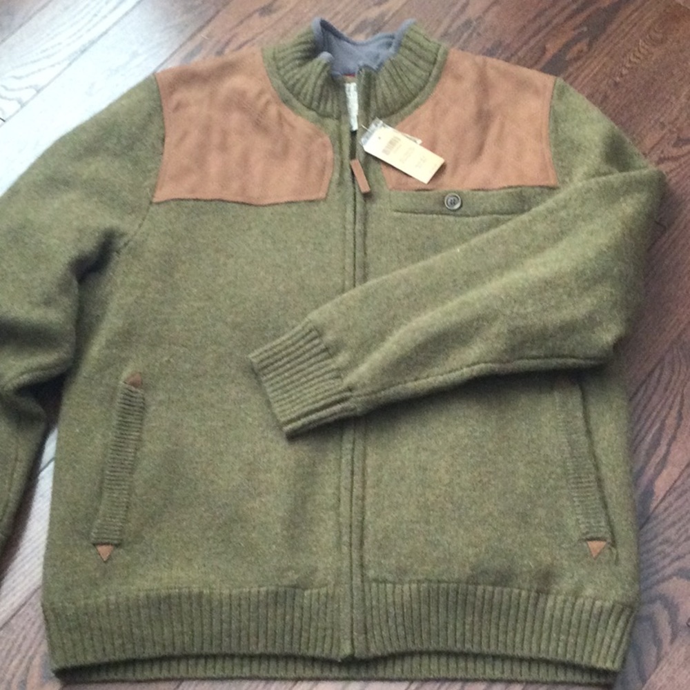 Shetland Wool zip sweater